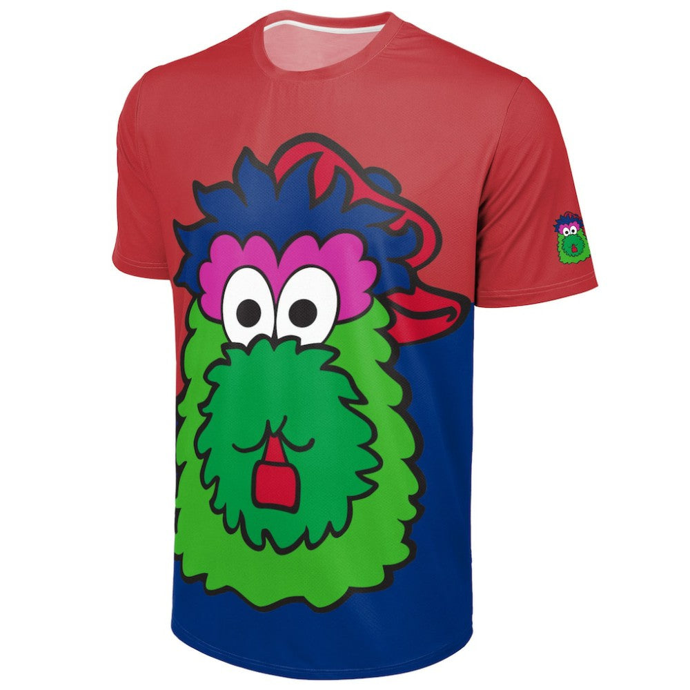 Philadelphia Phillies FOCO Big Logo Mascot T-Shirt - Red/Royal - MLB on Sale