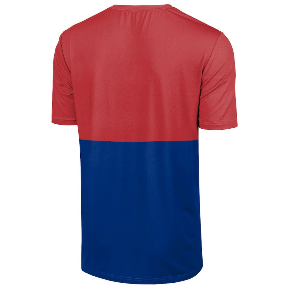 Philadelphia Phillies FOCO Big Logo Mascot T-Shirt - Red/Royal - MLB on Sale