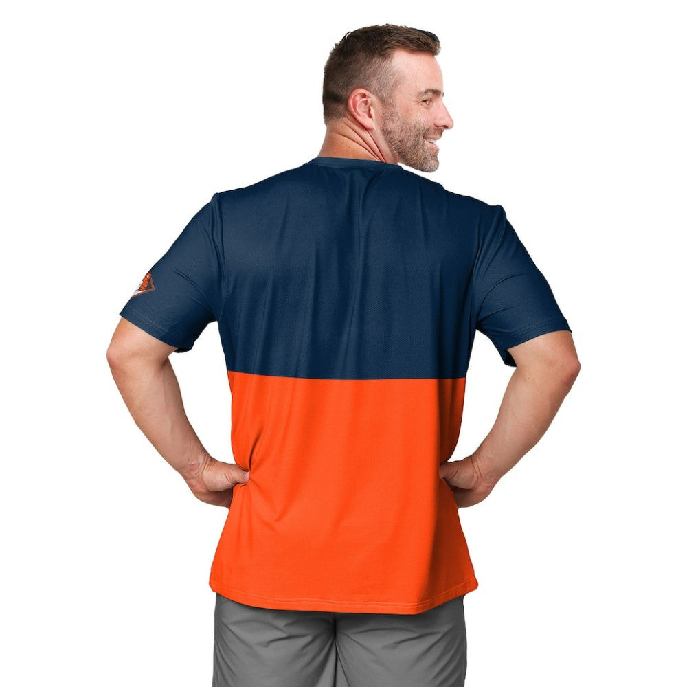 Detroit Tigers FOCO Big Logo Mascot T-Shirt - Navy/Orange - MLB Lifestyle