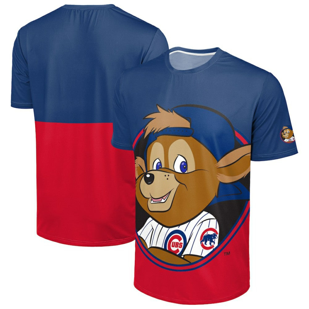 Chicago Cubs FOCO Big Logo Mascot T-Shirt - Royal/Red - MLB Sale