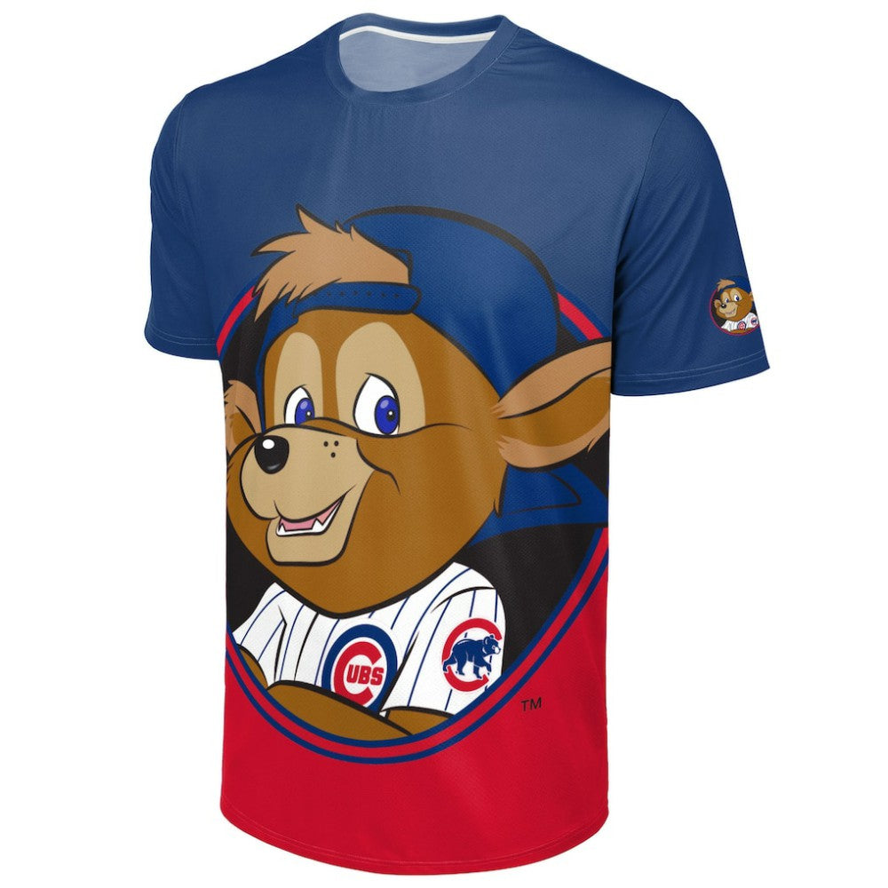 Chicago Cubs FOCO Big Logo Mascot T-Shirt - Royal/Red - MLB Sale