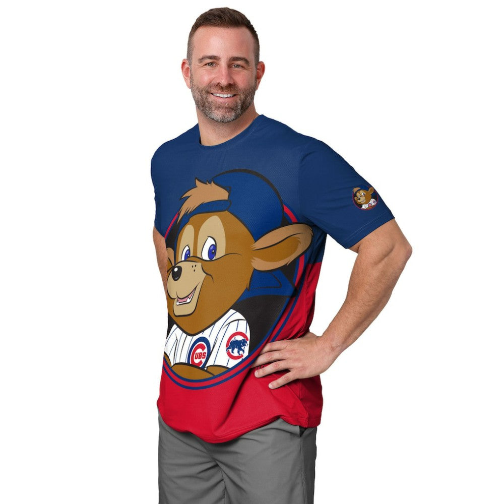 Chicago Cubs FOCO Big Logo Mascot T-Shirt - Royal/Red - MLB Sale