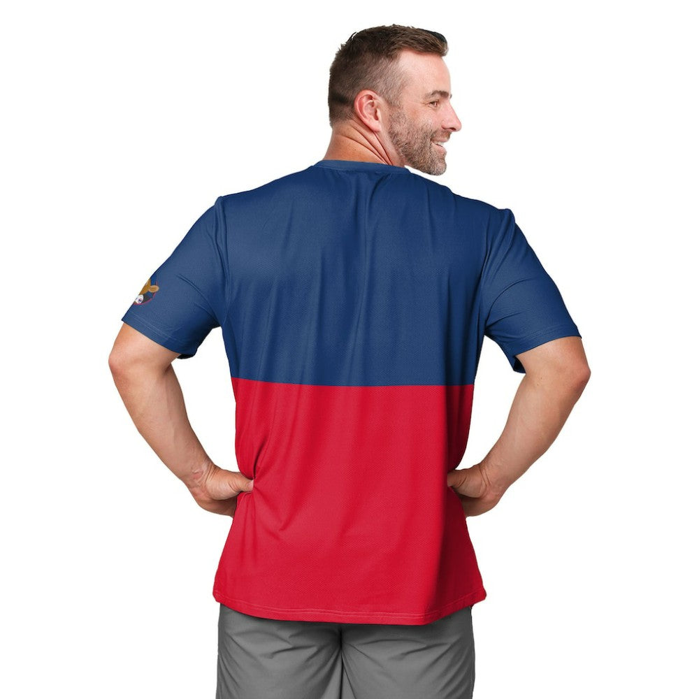 Chicago Cubs FOCO Big Logo Mascot T-Shirt - Royal/Red - MLB Sale