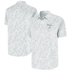 Atlanta Braves Antigua Palm Tree Spring Training Lush Button-Up Shirt - White - MLB Online