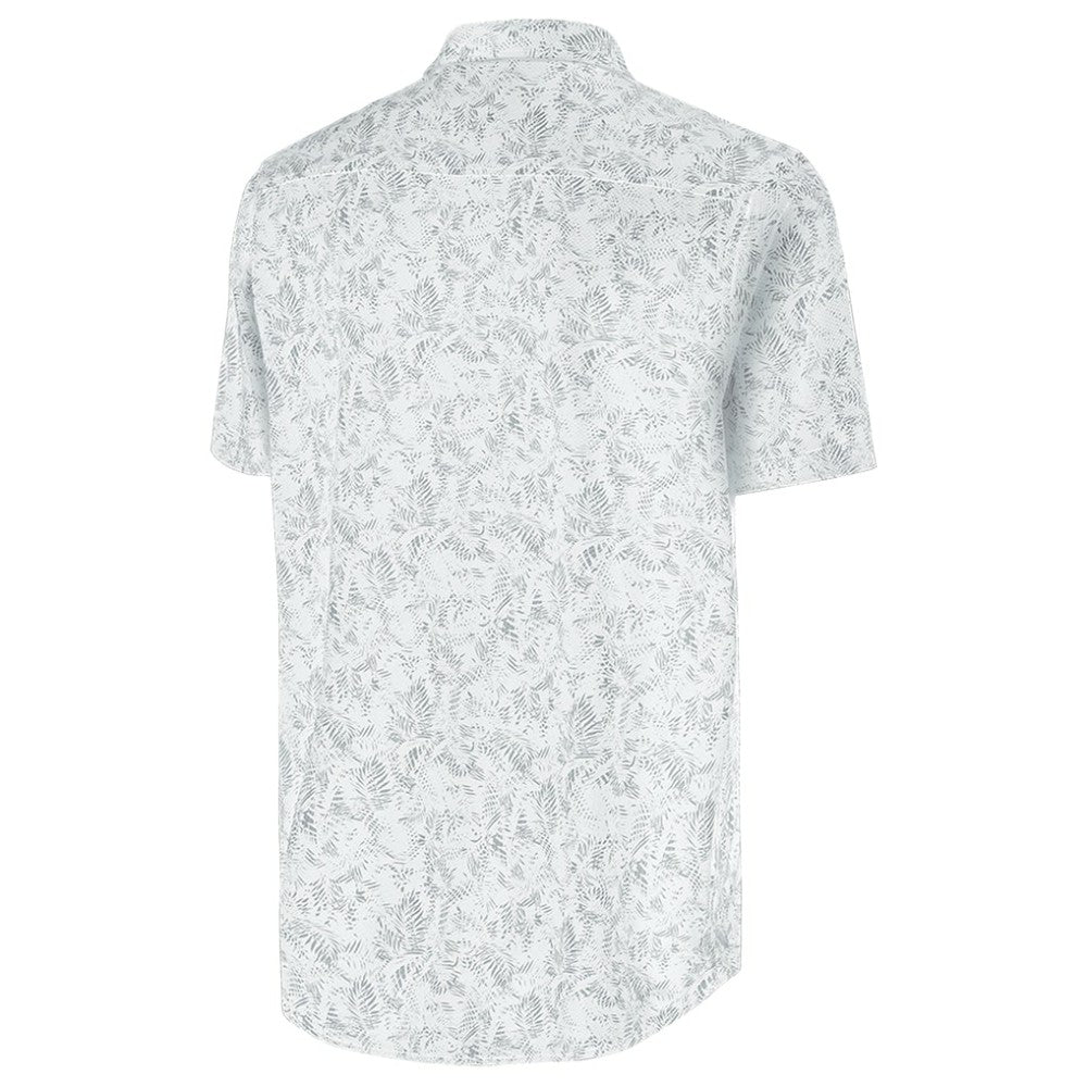 Atlanta Braves Antigua Palm Tree Spring Training Lush Button-Up Shirt - White - MLB Online