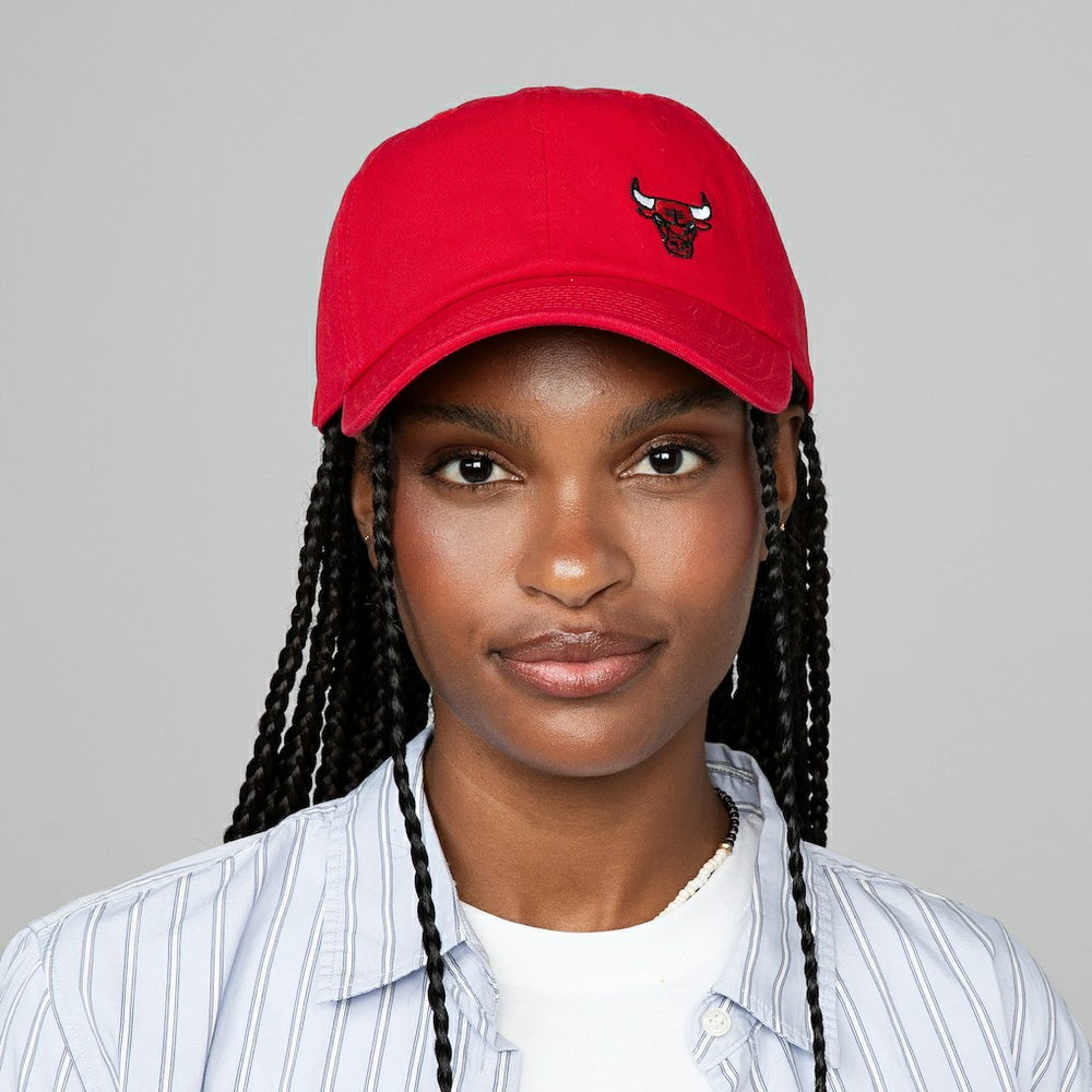 Chicago Bulls Women's Micro Lefty Adjustable Hat Red | Mitchell & Ness for sale