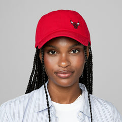 Chicago Bulls Women's Micro Lefty Adjustable Hat Red | Mitchell & Ness for sale