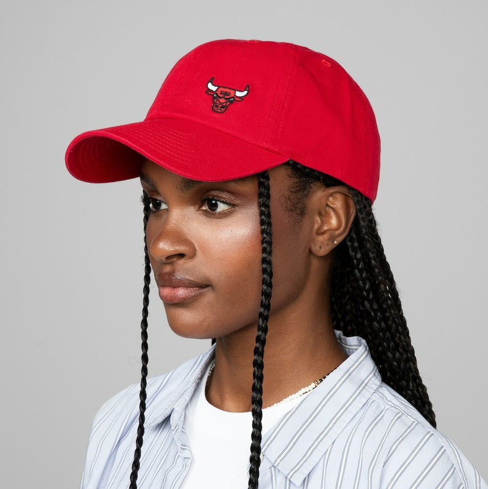 Chicago Bulls Women's Micro Lefty Adjustable Hat Red | Mitchell & Ness for sale