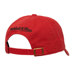 Chicago Bulls Women's Micro Lefty Adjustable Hat Red | Mitchell & Ness for sale