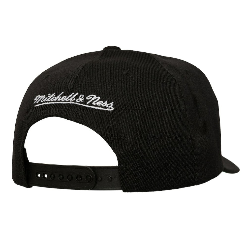 Pittsburgh Penguins Mitchell & Ness Busted Logo Wordmark Wrap-Around Pro Pinch Adjustable Hat - Black - NHL 202641041
