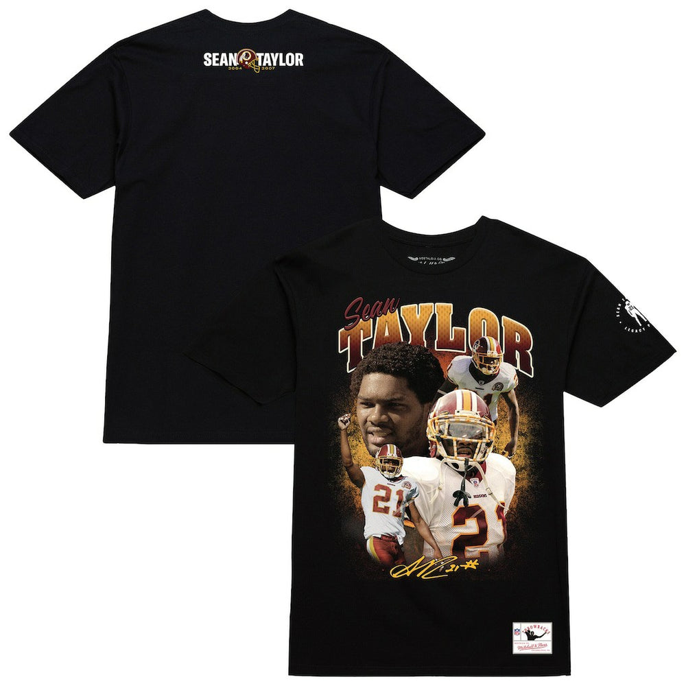 Mitchell & Ness Sean Taylor Washington Commanders Graphic T-Shirt Black