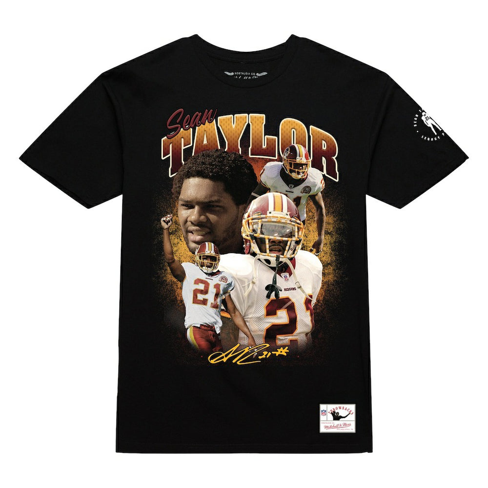Mitchell & Ness Sean Taylor Washington Commanders Graphic T-Shirt Black