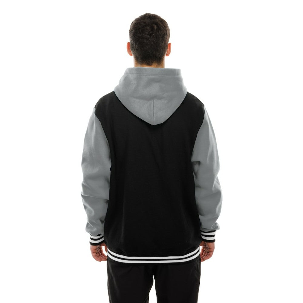 Vegas Golden Knights New Era Full-Snap Fleece Hoodie Jacket - Black/Grey - NHL 202641104