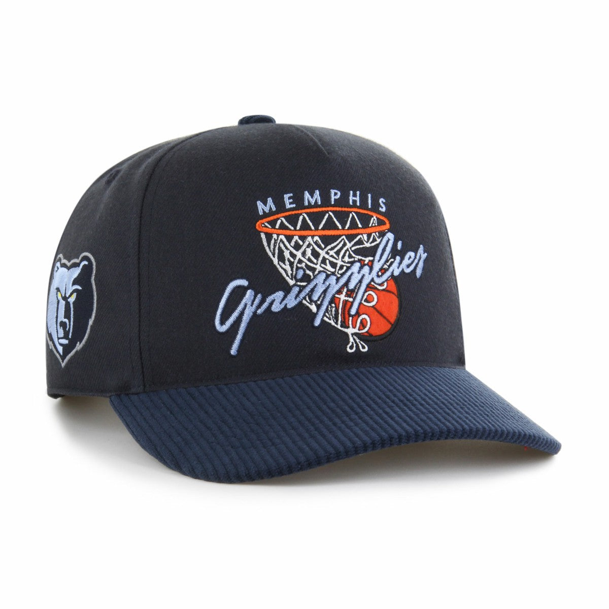 Memphis Grizzlies '47 Nothing But Net Hitch Adjustable Hat Navy | 47 brand Lifestyle