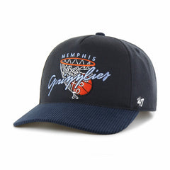 Memphis Grizzlies '47 Nothing But Net Hitch Adjustable Hat Navy | 47 brand Lifestyle