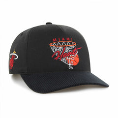Miami Heat '47 Nothing But Net Hitch Adjustable Hat Black | 47 brand US