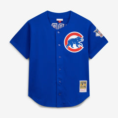 Ryne Sandberg Chicago Cubs Mitchell & Ness Cooperstown Collection 1997 Mesh Batting Practice Button-Up Jersey - Royal - Mitchell & Ness Online