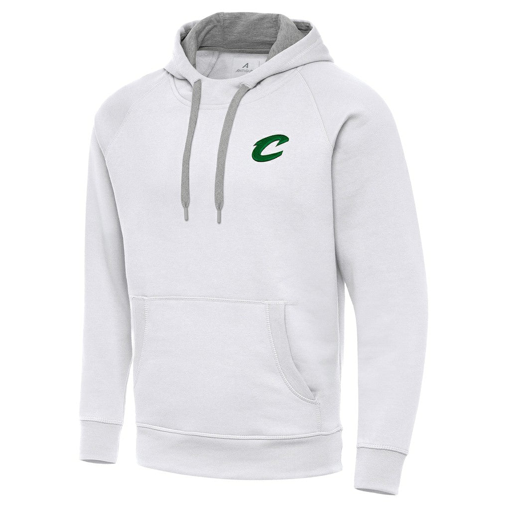 Cleveland Cavaliers Antigua St. Patrick's Day Victory Raglan Pullover Hoodie White