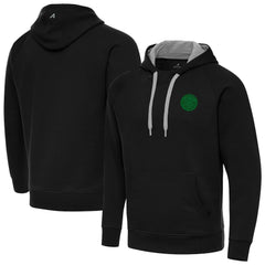 Denver Nuggets Antigua St. Patrick's Day Victory Raglan Pullover Hoodie Black