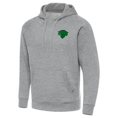New York Knicks Antigua St. Patrick's Day Victory Raglan Pullover Hoodie Heather Gray