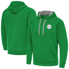 Denver Nuggets Antigua St. Patrick's Day Victory Raglan Pullover Hoodie Kelly Green
