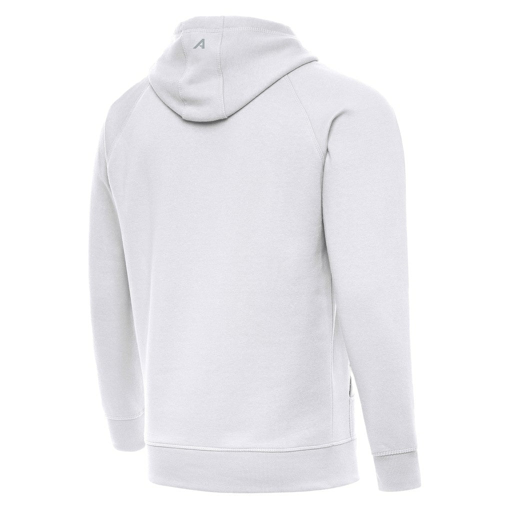 Golden State Warriors Antigua St. Patrick's Day Victory Raglan Pullover Hoodie White