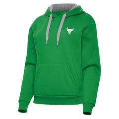 Chicago Bulls Antigua Women's St. Patrick's Day Victory Pullover Hoodie Kelly Green