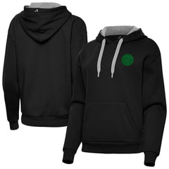 Denver Nuggets Antigua Women's St. Patrick's Day Victory Pullover Hoodie Black