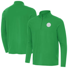 Denver Nuggets Antigua St. Patrick's Day Intent Quarter-Zip Jacket Kelly Green
