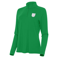 Sacramento Kings Antigua Women's St. Patrick's Day Intent Quarter-Zip Top Kelly Green