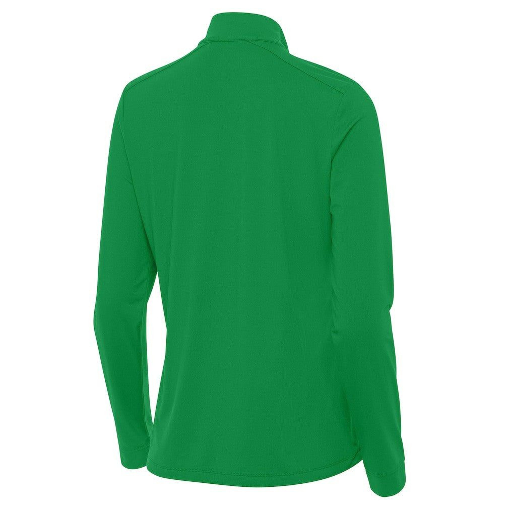 Chicago Bulls Antigua Women's St. Patrick's Day Intent Quarter-Zip Top Kelly Green