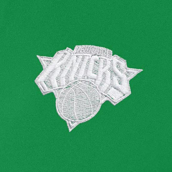 New York Knicks Antigua Women's St. Patrick's Day Intent Quarter-Zip Top Kelly Green