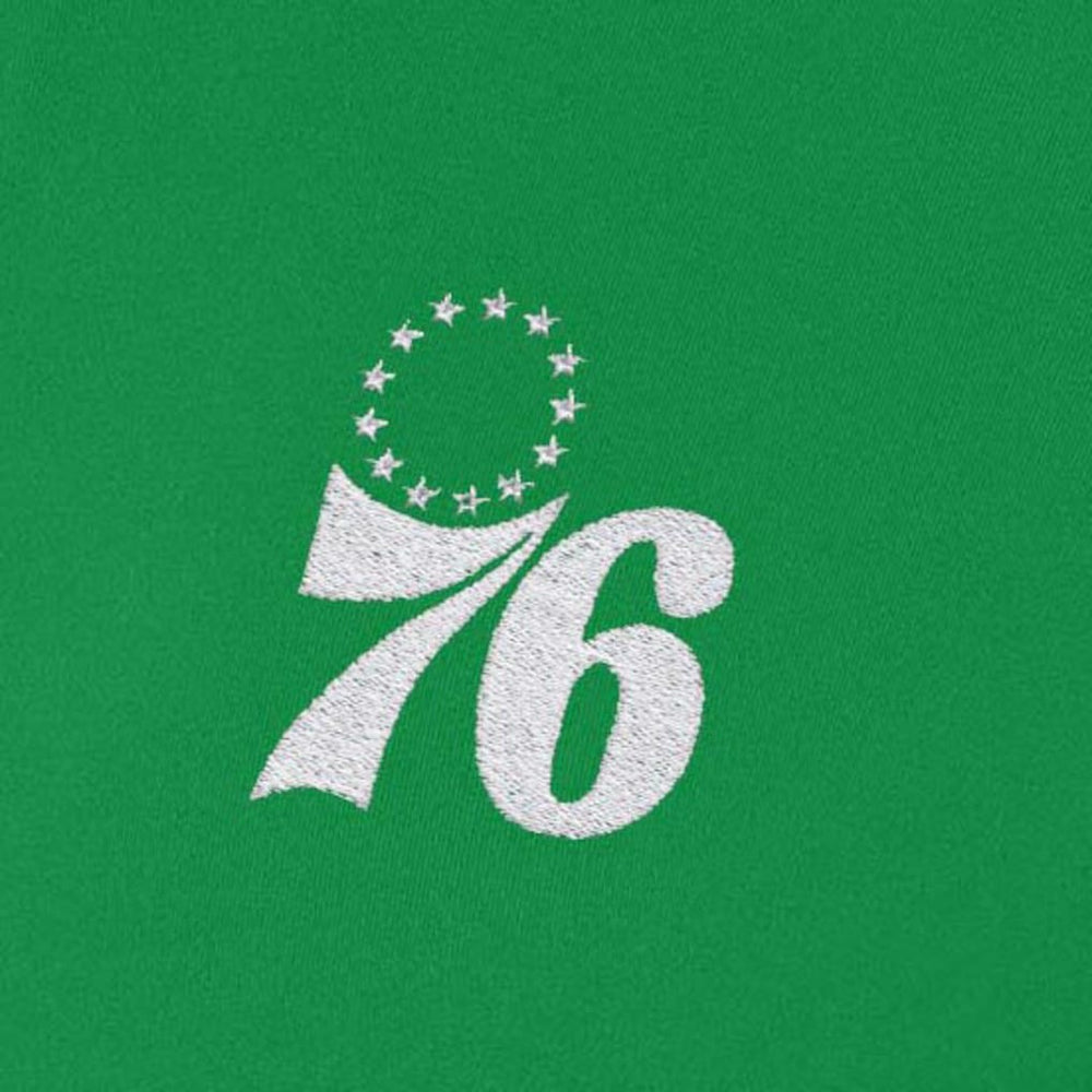 Philadelphia 76ers Antigua Women's St. Patrick's Day Intent Quarter-Zip Top Kelly Green