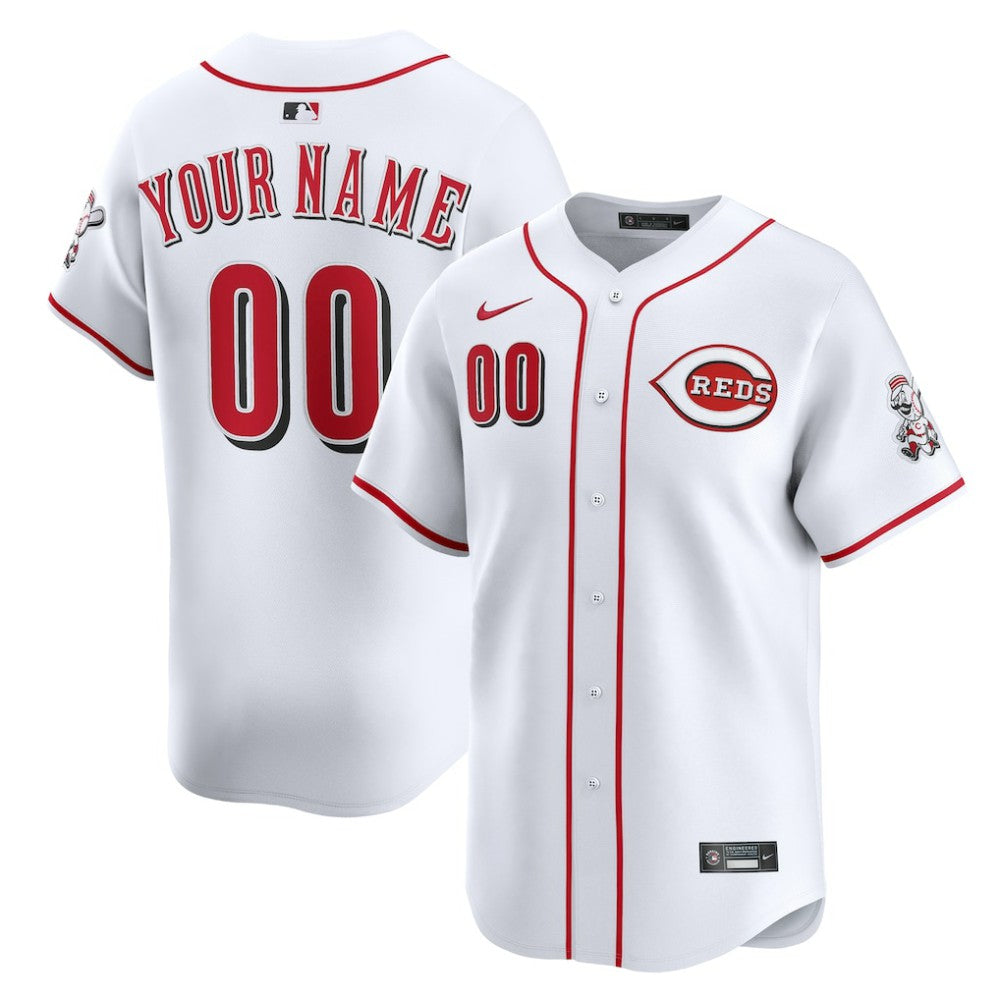 Cincinnati Reds Nike Home Limited Custom Jersey - White - Nike Online