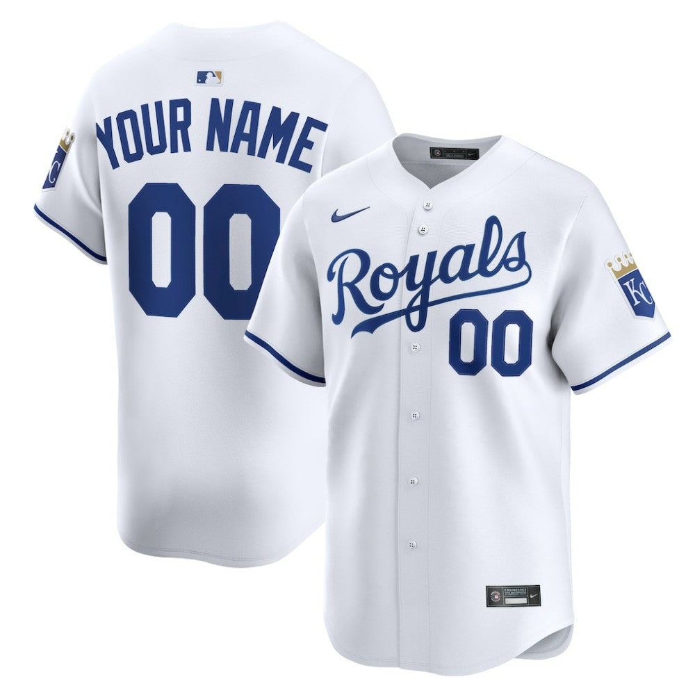 Kansas City Royals Nike Home Limited Custom Jersey - White - Nike Discount