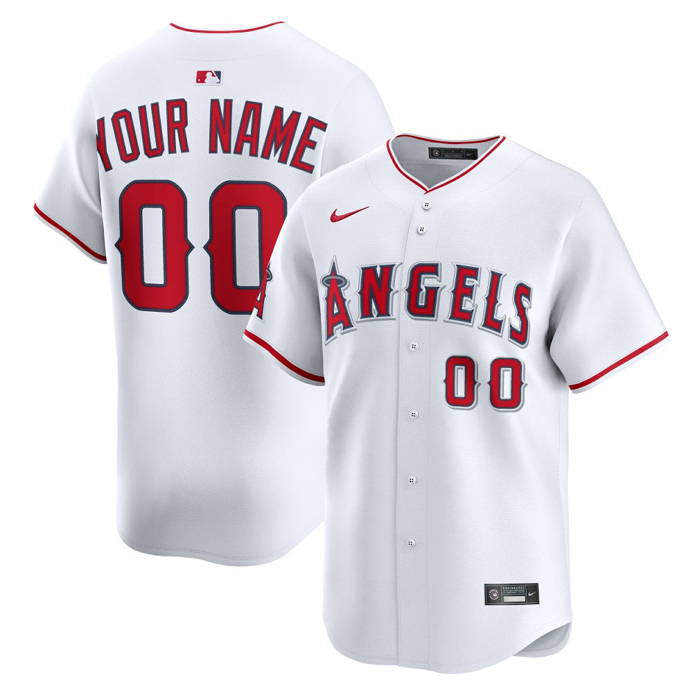 Los Angeles Angels Nike Home Limited Custom Jersey - White - Nike Discount