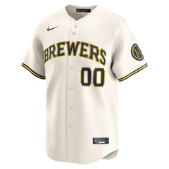 Milwaukee Brewers Nike Home Limited Custom Jersey - Cream - Nike Online