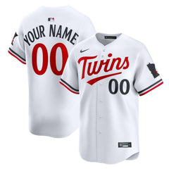 Minnesota Twins Nike Home Limited Custom Jersey - White - Nike on Sale