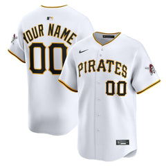 Pittsburgh Pirates Nike Home Limited Custom Jersey - White - Nike Online