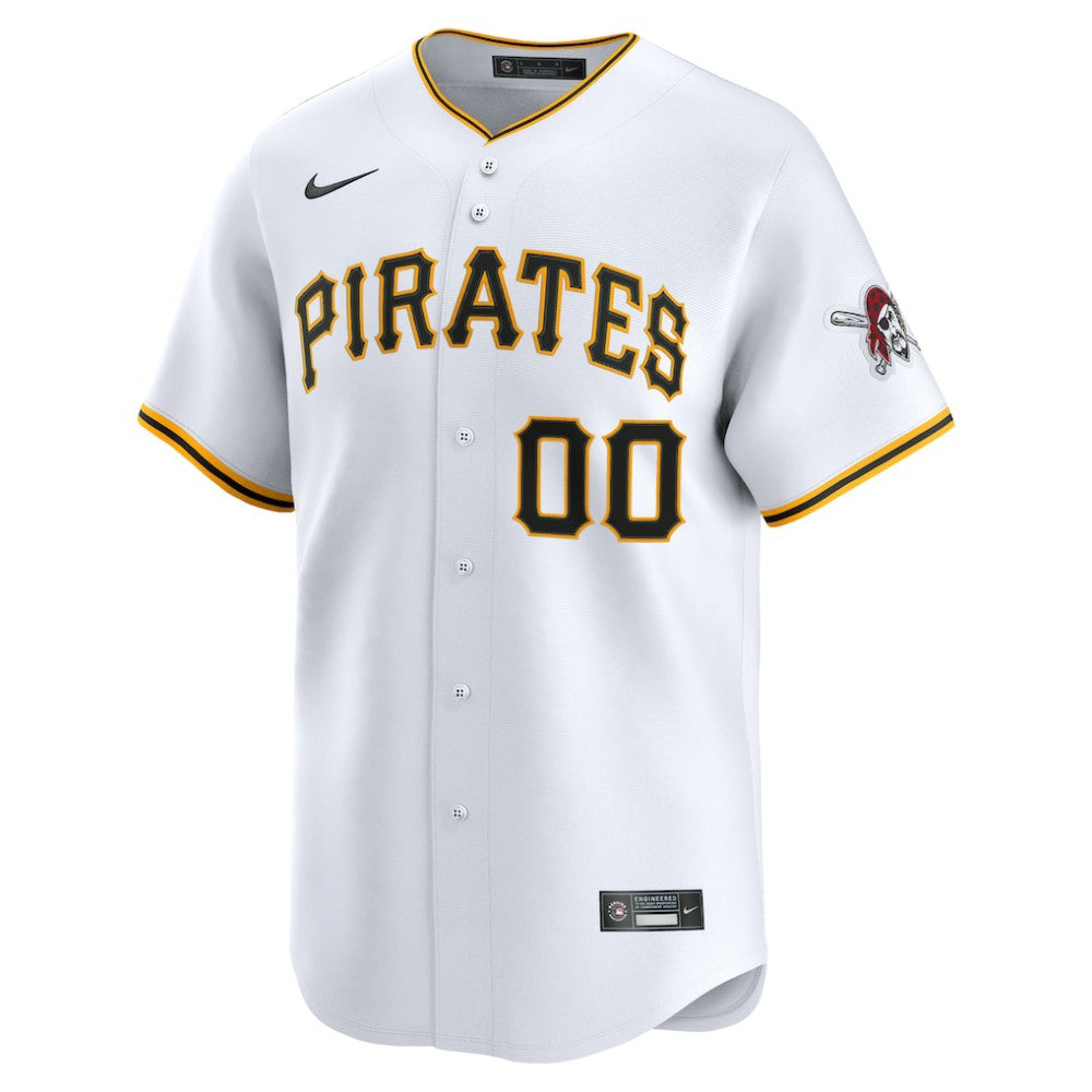 Pittsburgh Pirates Nike Home Limited Custom Jersey - White - Nike Online