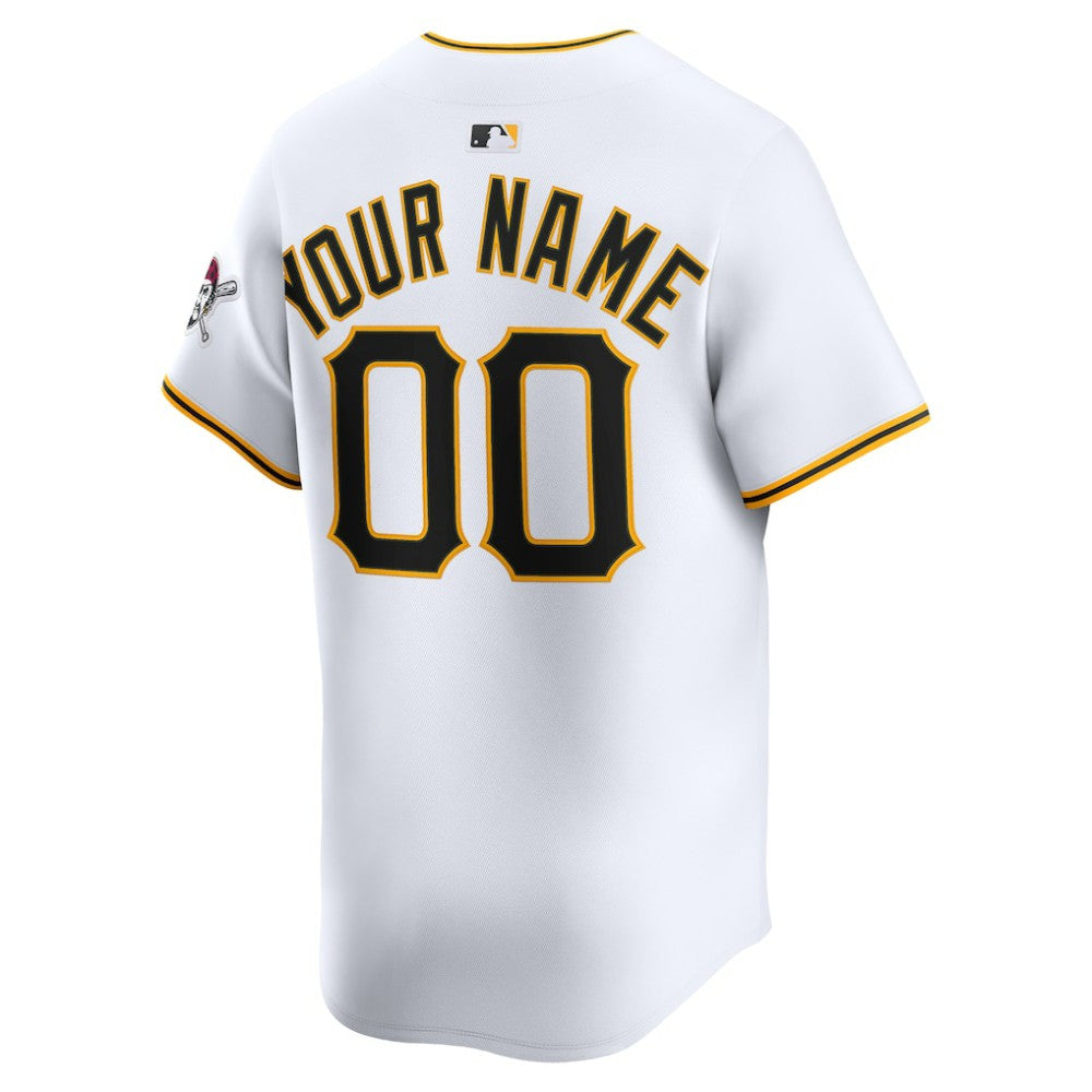 Pittsburgh Pirates Nike Home Limited Custom Jersey - White - Nike Online