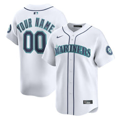 Seattle Mariners Nike Home Limited Custom Jersey - White - Nike Sale