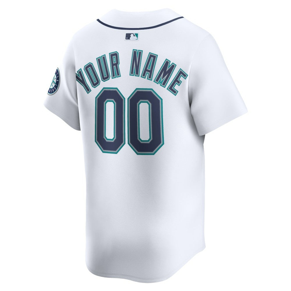 Seattle Mariners Nike Home Limited Custom Jersey - White - Nike Sale