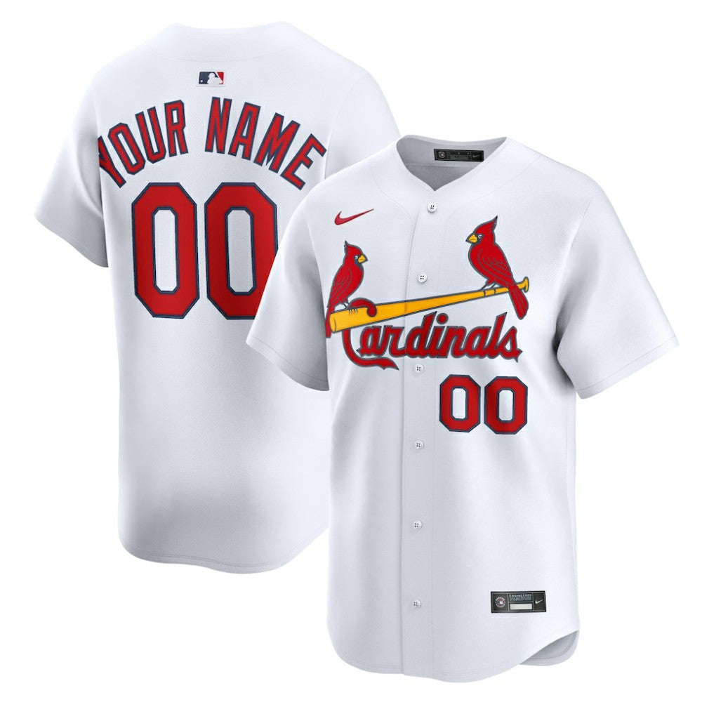 St. Louis Cardinals Nike Home Limited Custom Jersey - White - Nike Online
