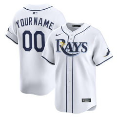 Tampa Bay Rays Nike Home Limited Custom Jersey - White - Nike on Sale