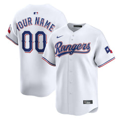 Texas Rangers Nike Home Limited Custom Jersey - White - Nike Lifestyle