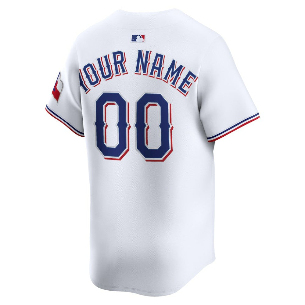 Texas Rangers Nike Home Limited Custom Jersey - White - Nike Lifestyle