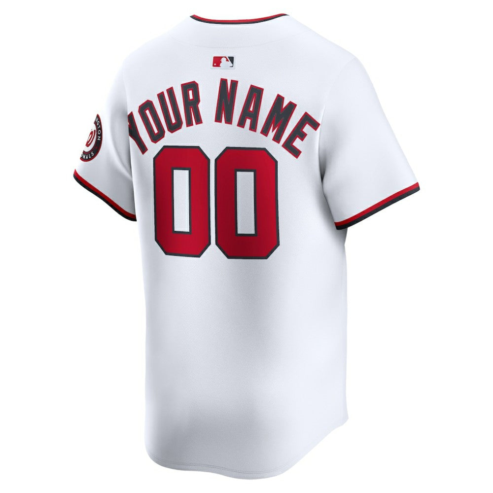 Washington Nationals Nike Home Limited Custom Jersey - White - Nike on Sale
