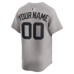 New York Yankees Nike Away Limited Custom Jersey - Gray - Nike Online