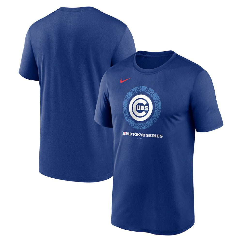 Chicago Cubs Nike 2025 MLB World Tour: Tokyo Series Legend Logo Performance T-Shirt - Royal - Nike on Sale